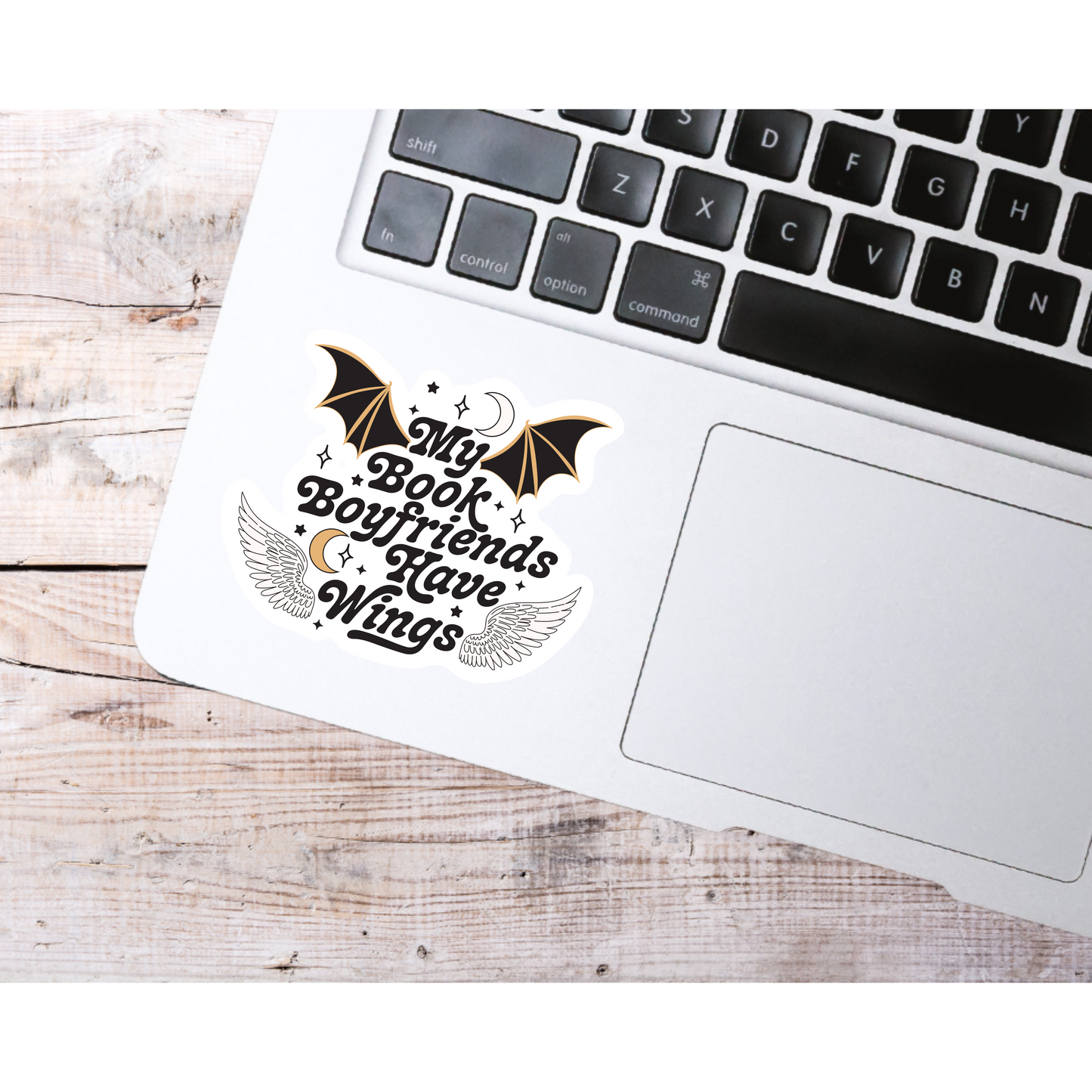 My Book Boyfriends Have Wings Sticker