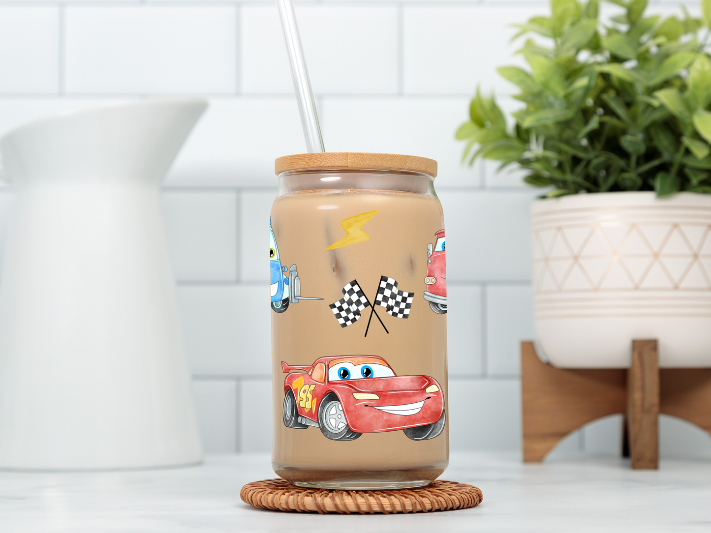 Radiator Springs Glass Cup
