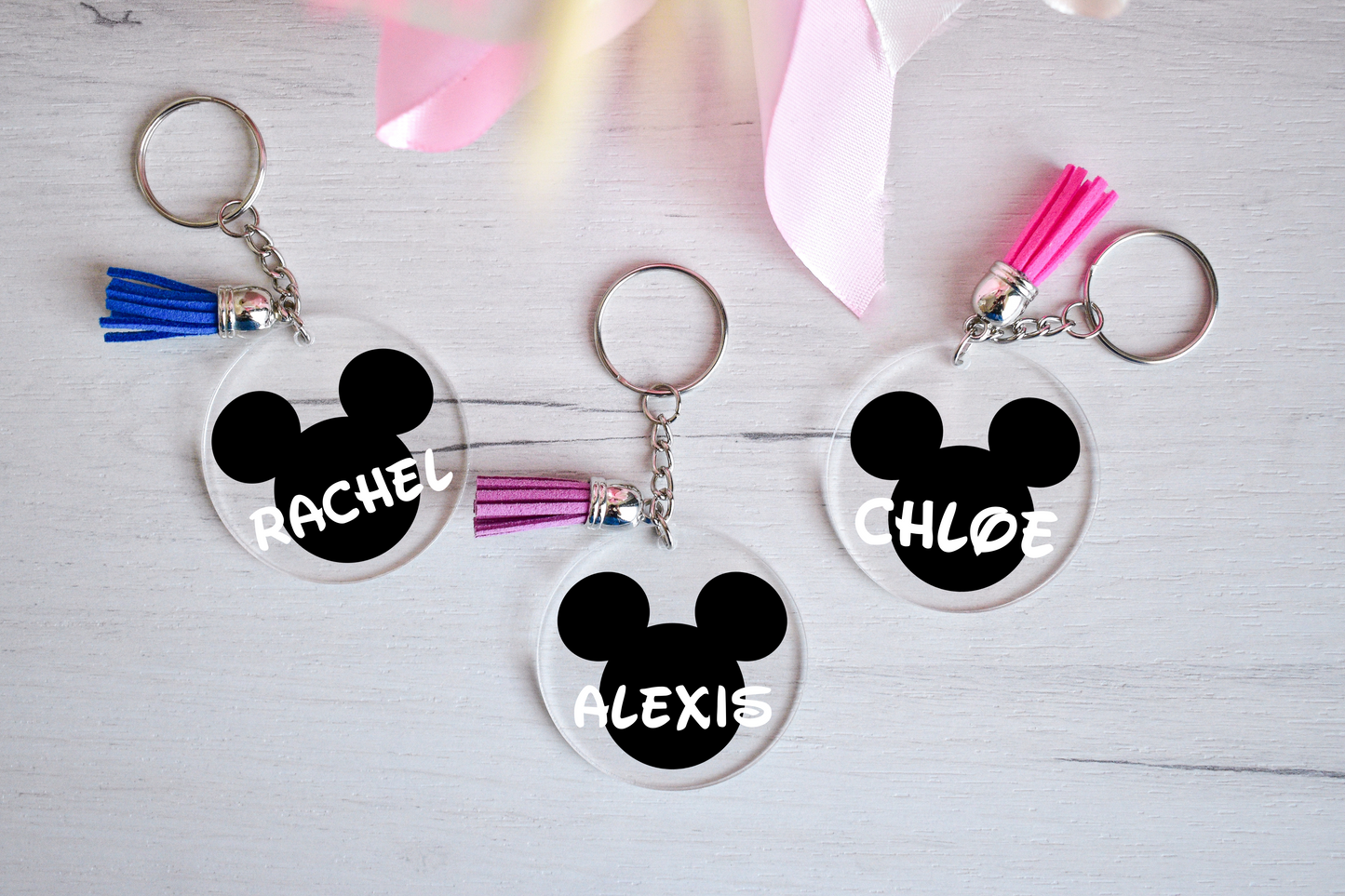 Personalized Mickey Keychain