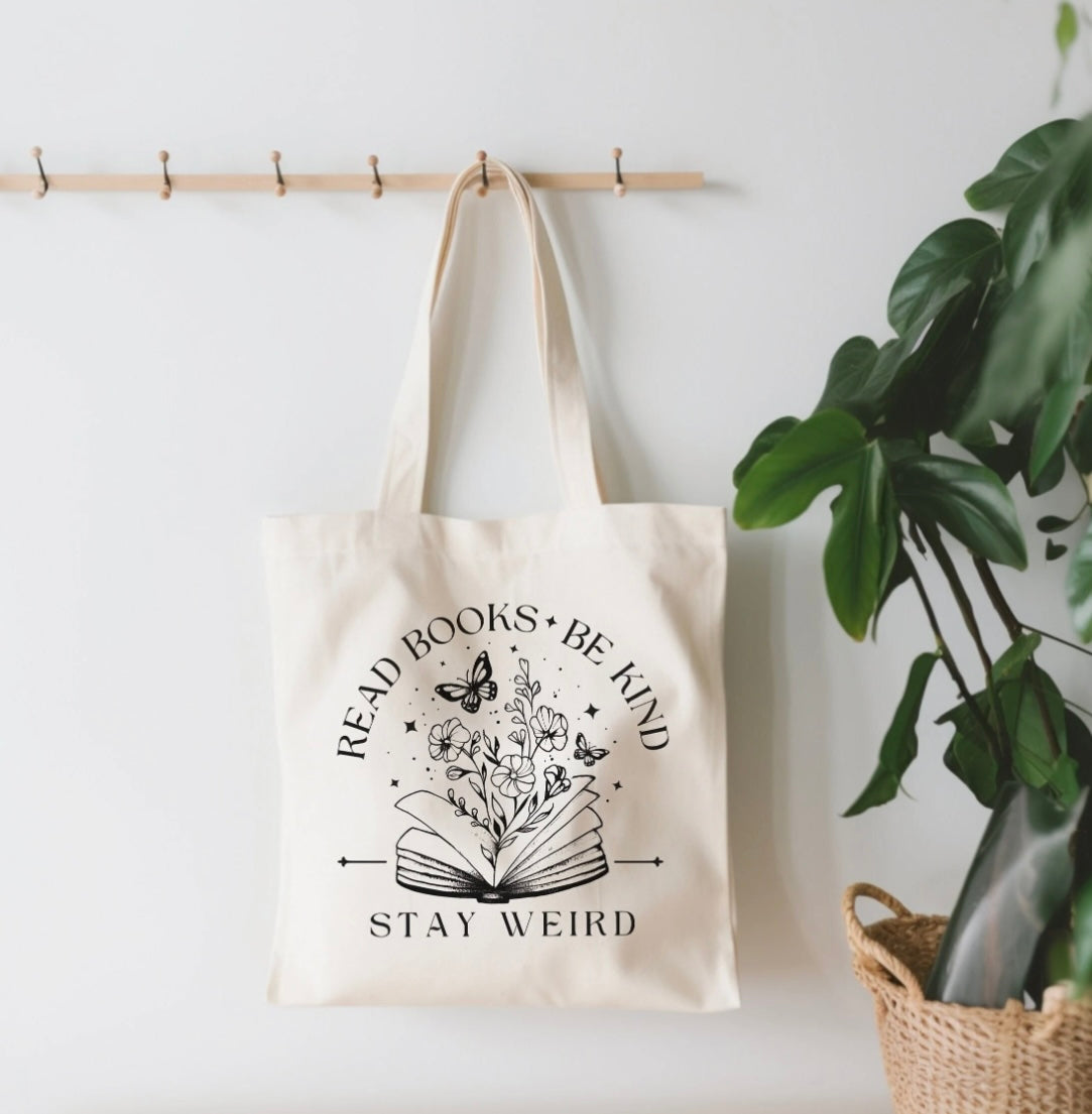 Read Books Be Kind Tote Bag