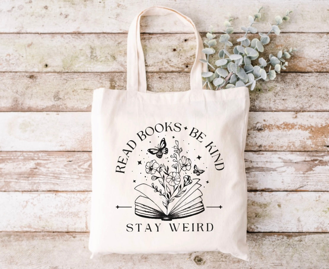 Read Books Be Kind Tote Bag
