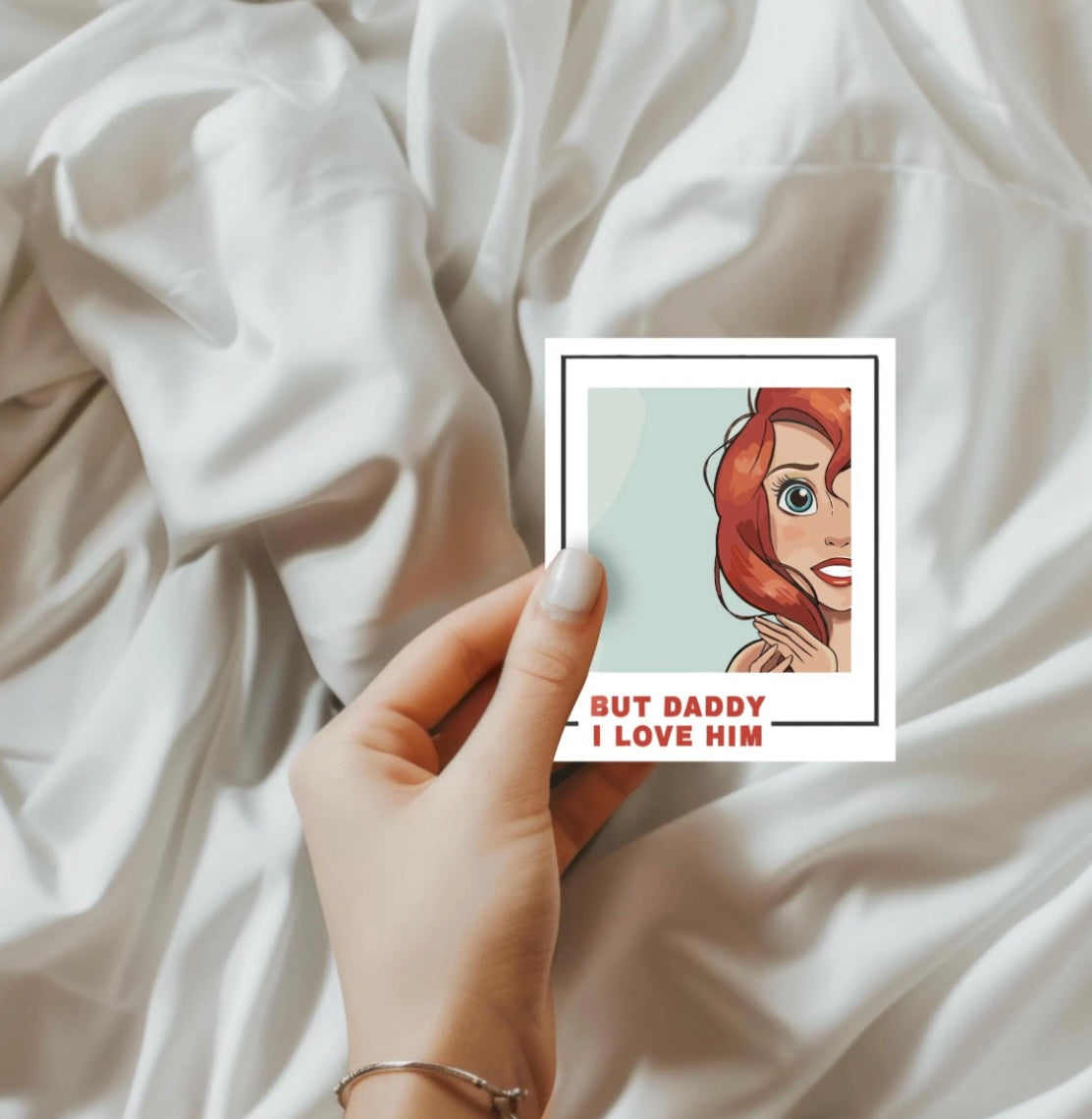 Princess Daddy I Love Him Sticker