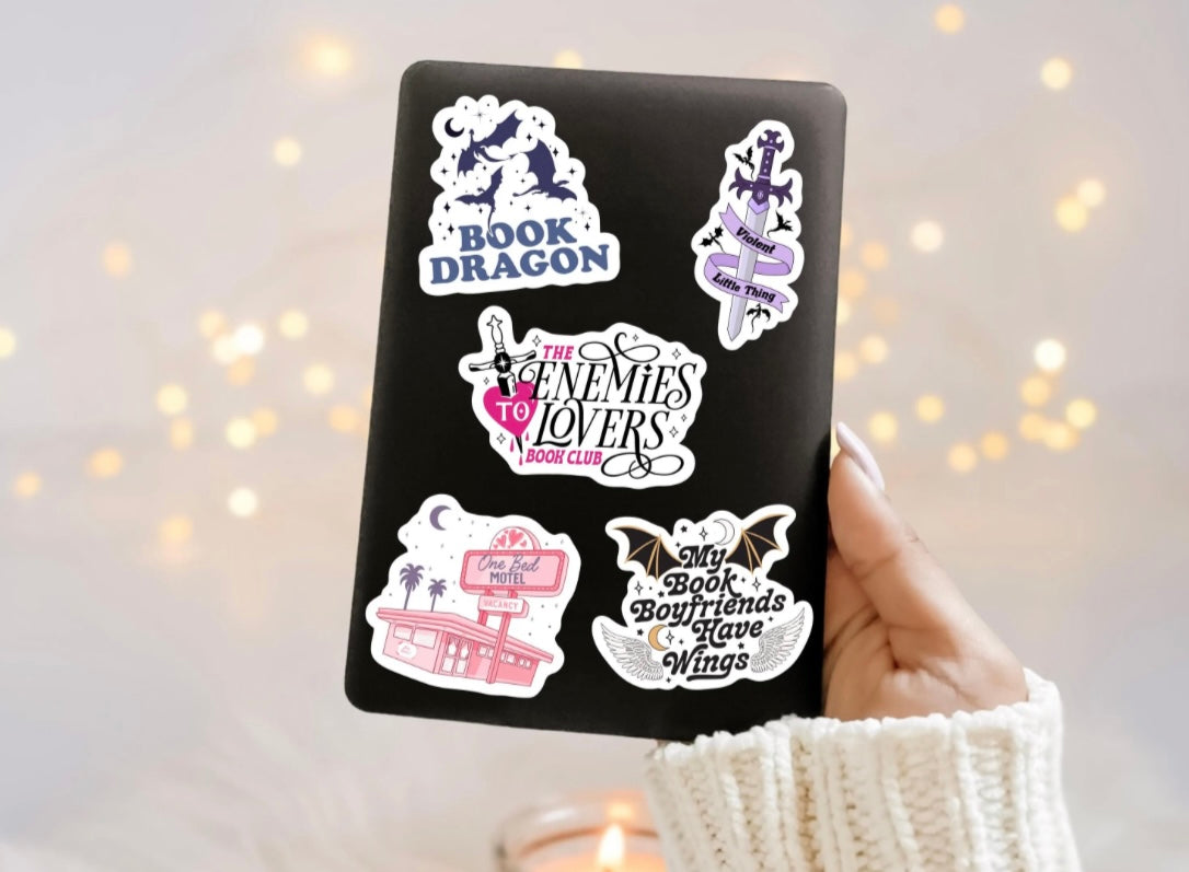 My Book Boyfriends Have Wings Sticker