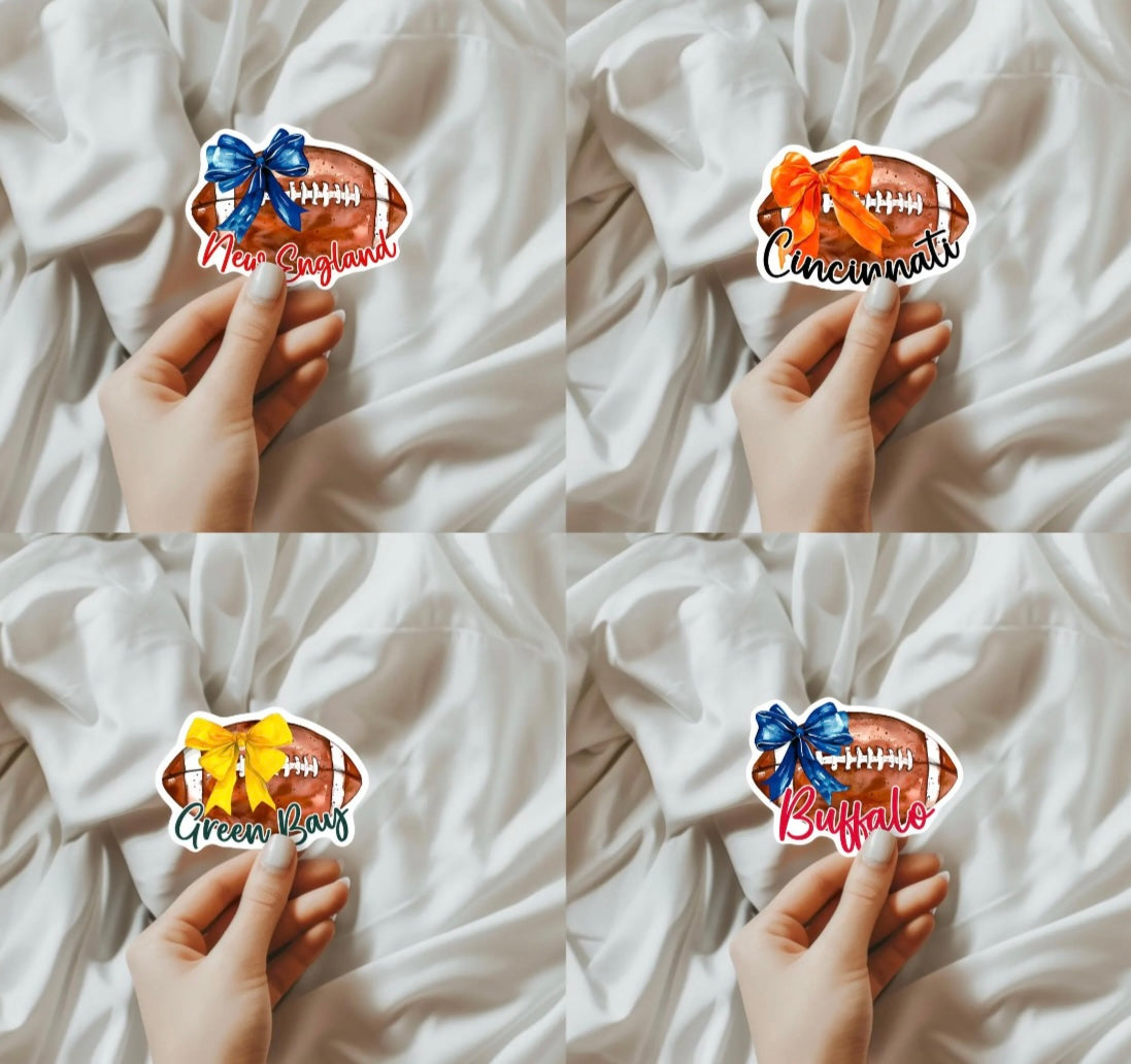 Coquette NFL Football Sticker