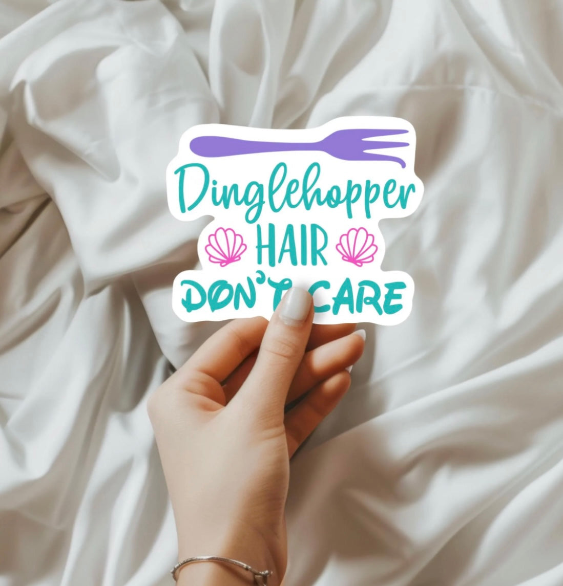 Dinglehopper Hair Don't Care Sticker