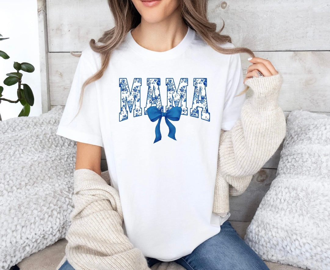 Camisa mini a juego Blue Coquette Mama