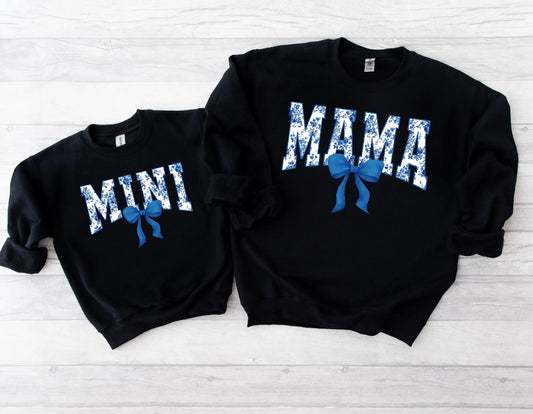 Sudadera a juego Blue Coquette Mama Mini