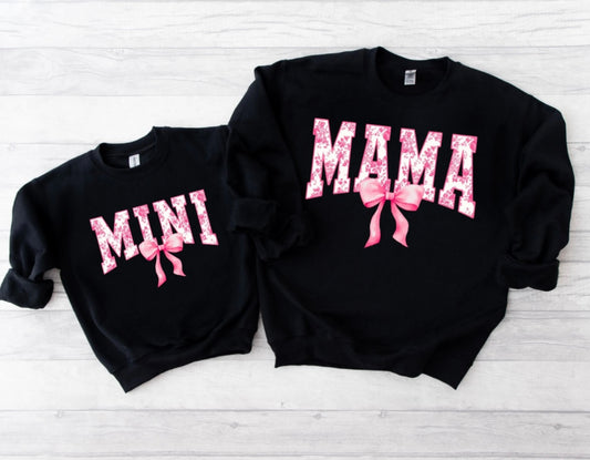 Sudadera a juego Pink Coquette Mama Mini
