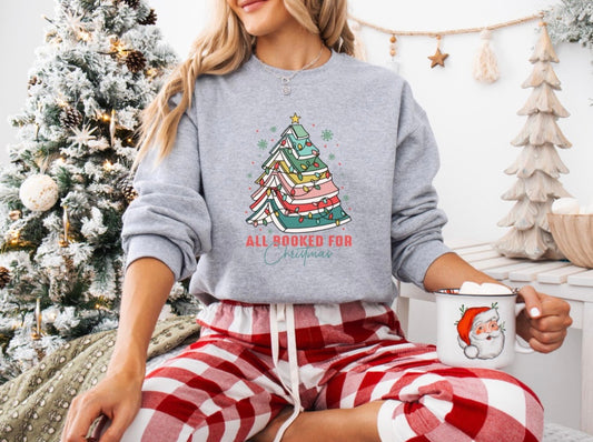 Booked For Christmas Sweatshirt