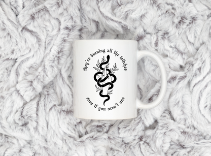 Reputation Burning Witches Mug