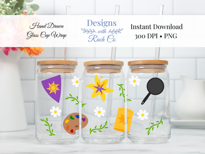 Lost Princess Glass Cup Wrap