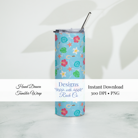 Ocean Princess Tumbler Wrap
