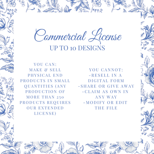 Basic Commercial License (Up to 10 Designs)