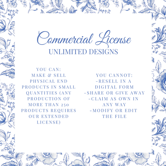 Basic Commercial License (Unlimited Designs)