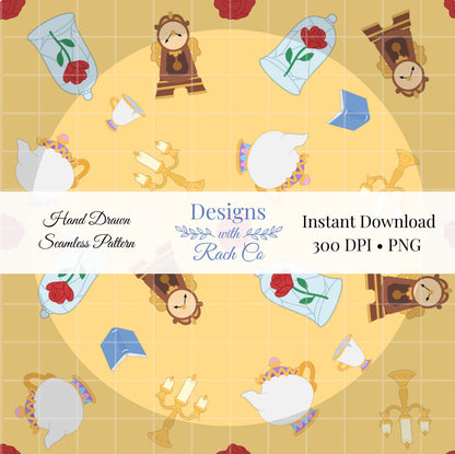 Enchanted Princess Seamless File Bundle