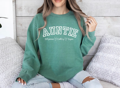 Personalized Auntie Sweatshirt