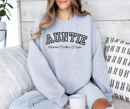 Personalized Auntie Sweatshirt