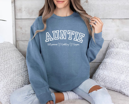 Personalized Auntie Sweatshirt