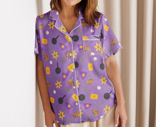 Lost Princess Short Sleeve Pajama Top